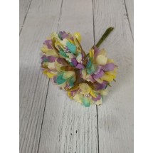 Букетики хризантемы на веточке (6 шт) цв. пурпурный, цена за пучок